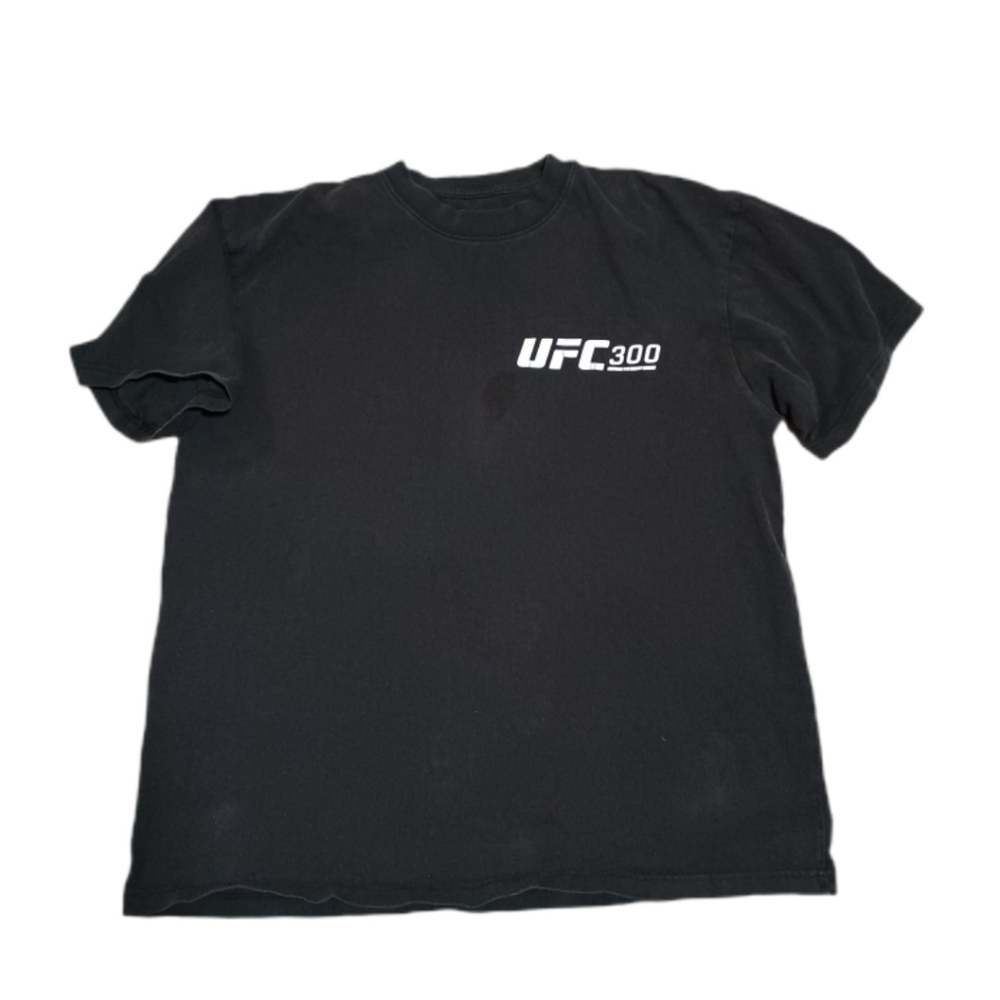 UFC 300 Black Short Sleeve Shirt Size Medium